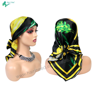 Customized logo <strong>Silk</strong> Satin <strong>Head</strong> <strong>Scarves</strong> Hair Bandana Edge Wraps Designer <strong>Silk</strong> Satin Hijab <strong>Scarf</strong> <strong>for</strong> Women Stylish Luxury - Product Image 5