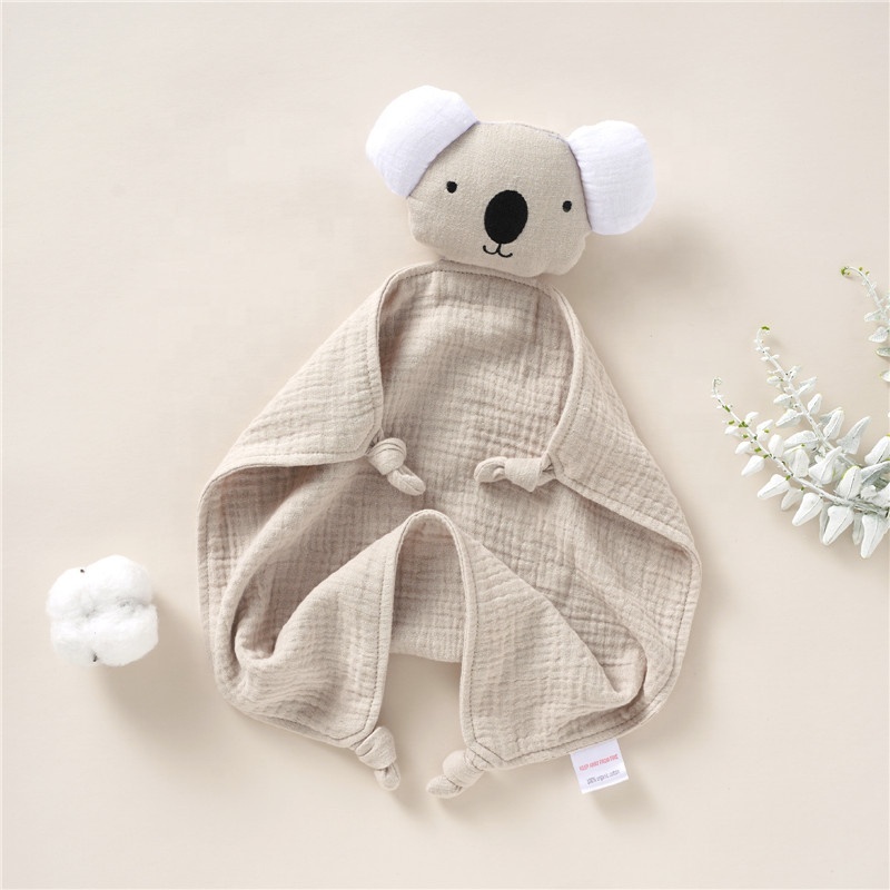 Cute Animal Organic Cotton Muslin Baby