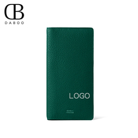 Produsen grosir dompet tempat kartu kulit asli lipat mewah sesuai pesanan desain asli togo dompet kantong wanita kulit sapi
