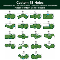 Césped Artificial de Golf Personalizado para Entrenamiento de Golf Juvenil, Duradero, Antideslizante, Seguro, Material Ecológico, Equipo de Práctica y Enseñanza para Parques Temáticos