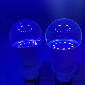 <span class=keywords><strong>Bombilla</strong></span> LED <span class=keywords><strong>UV</strong></span> Púrpura E27, 85-265V de Amplio Voltaje, Luz <span class=keywords><strong>UV</strong></span> de Plástico-Aluminio de 60mm para Fiestas, Casas Encantadas, Decoración Fluorescente - Product Image 2