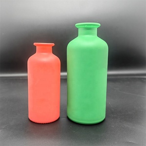Lujo vacío Round100 200 300ml botella de vidrio bebida para aceite licor jugo vino <span class=keywords><strong>Vodka</strong></span> con Corchos de Bambú - Product Image 6