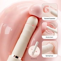 Starker Vibrator für Frauen mit Teleskop-Design und Fernbedienung für Tiefengang-Massage
