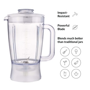 <span class=keywords><strong>Prix</strong></span> d'usine : Bol de mixeur en plastique avec lames en acier inoxydable et couvercle/étanchéité, pièces de rechange pour mixeur électrique domestique - Product Image 3