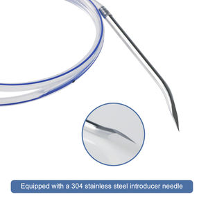 Canack suministro médico ozono desinfectante transparente clase <span class=keywords><strong>II</strong></span> 100mL CE certificado silicona redondo estriado tubo de drenaje de heridas - Product Image 4