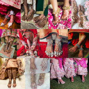 สติกเกอร์รอยสักสีเฮนน่าสำหรับงานแต่งงานศิลปะการสักสำหรับแขกและเจ้าสาว - Product Image 2