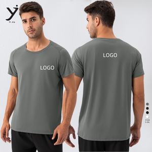 Camiseta deportiva de verano para hombre con cuello suelto de secado rápido transpirable que absorbe el sudor Fitness para correr al aire libre Tops activos - Product Image 2