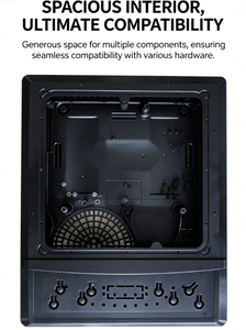 Coque en plastique pour plaques à <span class=keywords><strong>induction</strong></span> et vitrocéramiques, boîtier de remplacement durable avec découpes pour le panneau de commande et ventilation - Product Image 4