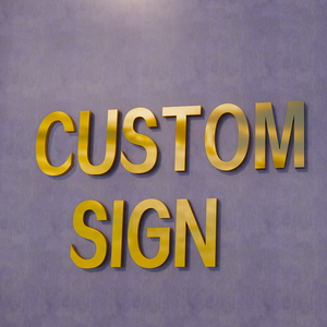 Insegna Pubblicitaria Personalizzata, Lettere in Ottone, Lettere Metalliche Dorate, Insegna <span class=keywords><strong>da</strong></span> <span class=keywords><strong>Parete</strong></span> in <span class=keywords><strong>Metallo</strong></span> per Esterni, Logo Personalizzato in Oro Rosa per Interni - Product Image 4