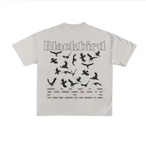 卸売高品質ブランクヘビーコットンTシャツカスタムプリントグラフィックTシャツ特大半袖メンズTシャツ