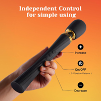 Potente Vibrador de Varita para Mujeres, Estimulador Clitoriano, Masajeador de Varita Mágica de Cabeza Grande, Vibración Fuerte, Recargable, Juguetes Sexuales para Adultos