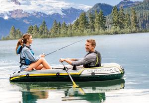 Bote Inflable Seahawk Summer Portable <span class=keywords><strong>Intex</strong></span> 68347 para 2 Personas, Bote de Remo de PVC, <span class=keywords><strong>Kayak</strong></span> Inflable para Pesca - Product Image 2