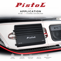 Amplificateur de voiture 4 canaux classe AB 4000W Améliorez la qualité audio de votre voiture PISTOL JB-480