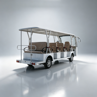 Bus de tourisme électrique de luxe 14 places, haute qualité, prix bas, pour hôtels, complexes hôteliers, parcs personnalisés et visites touristiques