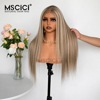 Perruque Lace Front HD 13x6 en Cheveux Humains Vietnamiens Bruts, Lisses, Blond Cendré, avec Ligne de Cheveux Naturelle, Vente en Gros, 100% Cheveux Humains