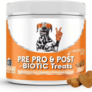 Suplemento Probiótico para Mascotas de Alta Calidad, Directo de Fábrica, Personalizable, 120 Unidades, Favorece la Digestión, Masticables Blandos - Product Image 1