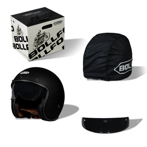 Casco Americano Vintage 3/4 para Motocicleta, Estilo Retro para Hombres y Mujeres - Product Image 6