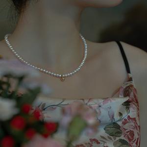 สร้อยคอไข่มุกแท้ชุบทอง 14K ดีไซน์หรูหรา สง่างาม พร้อมจี้ลูกปัดสไตล์เรโทร แฟชั่นทันสมัย - Product Image 1