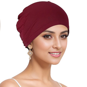 FF2490 Muslim Women Under Scarf <strong>Hijab</strong> Cap Islamic Turbans Hat Bonnet Cap Women Stretch <strong>Hijab</strong> <strong>Undercap</strong> - Product Image 4