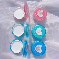 Membuat-up bb cushion kemasan foundation cair 15g transparan ungu bulat baru