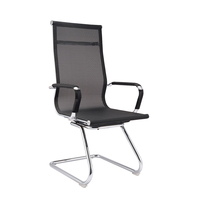 Chaise de bureau pivotante à dossier moyen, économique, pour visiteurs et cadres