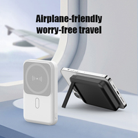 WST Logo personnalisé 15W magnétique sans fil charge batterie externe Inalambrico 10000Mah Portable Mini Charge rapide Powerbank avec support