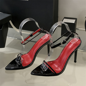 New Summer Beach Shoes for Women Sexy <b>Pointed</b> High Heel Sandals Pumps Zapatos De Mujer - Product Image 5