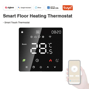Thermostat intelligent pour chauffage au sol Tuya Zigbee, écran tactile 86*86mm, contrôle Alexa et <span class=keywords><strong>Google</strong></span> <span class=keywords><strong>Assistant</strong></span> - Product Image 1
