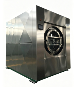 เครื่องซักผ้าอุตสาหกรรมขนาดใหญ่ 150 กก. พร้อมเครื่องอบผ้า ตัวเครื่องทำจากสแตนเลส ทนทานและทำความสะอาดง่าย - Product Image 5