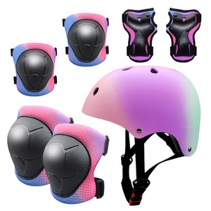 Juego de 7 piezas de casco para niños y rodillera, Codera, protector de seguridad para ciclismo y monopatín, carcasa dura protectora/Protección deportiva - Product Image 3