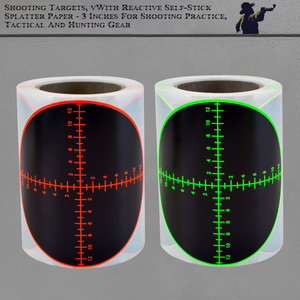 Croix verte rouge numérique visant la pratique du <span class=keywords><strong>tir</strong></span> autocollants 100 pièces/rouleau pulvérisation trou de balle Portable cible arcs flèches - Product Image 2