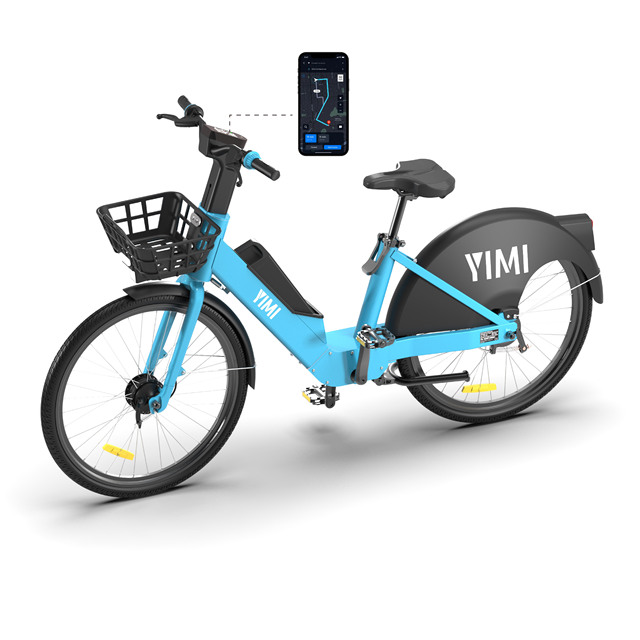 YIMI B09 Smart GPS Tracking Shared Electric E Bike 26 Inch 4G IoT NFC 36V 250W City Cycle  Adults OEM ODM Rental Business