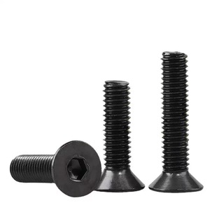 Tornillo de <span class=keywords><strong>Cabeza</strong></span> Avellanada <span class=keywords><strong>Hexagonal</strong></span> de Acero al Carbono de Alta Resistencia Grado 10.9 DIN7991 M2M3-M12 40mm de Longitud Negro <span class=keywords><strong>Cabeza</strong></span> Plana Métrico - Product Image 1