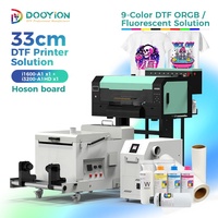 Nouvelle imprimante DTF 30 cm à 2 têtes RGBO 9 couleurs pour transfert numérique sur textile respirant et film PET haute gamme pour T-shirts et sweats à capuche