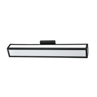 Lampes de miroir de bain de luxe pour hôtel 24W 36W Lampes avant de miroir Noir Rétractable Maison Hôtel Baignoire Led Miroir Armoire Applique murale