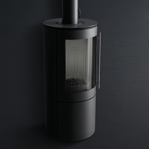 <span class=keywords><strong>Chimenea</strong></span> Redonda Independiente de Leña para Interiores, Ideal para Cabañas, Patios y Espacios de Vida en Invierno - Product Image 3