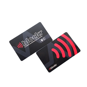 <span class=keywords><strong>Carte</strong></span> de blocage NFC RFID personnalisée 13,56 MHz anti-piratage, anti-skimming, sécurisée <span class=keywords><strong>pour</strong></span> la protection des paiements bancaires (débit et crédit) - Product Image 1