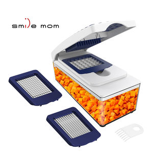 Vente en gros d'usine : Accessoires de <span class=keywords><strong>cuisine</strong></span> multifonctionnels, coupe-légumes manuel, hachoir à oignon, <span class=keywords><strong>mandoline</strong></span>, trancheuse en plastique Smile Mom - Product Image 6