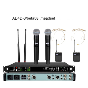 Ad4d Analog hệ thống chuyên nghiệp di động cầm tay 2025 UHF Micro không dây hệ thống New Arrival kim loại Condenser Microphone - Product Image 4