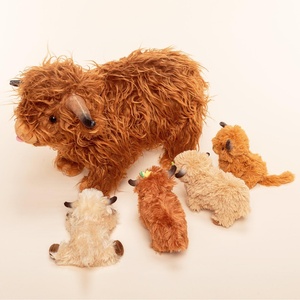 Realista escocés Highland <span class=keywords><strong>vaca</strong></span> peluche suave granja ganado muñeca niños niñas ODM bebé regalos al por mayor Highland <span class=keywords><strong>vaca</strong></span> juguetes de peluche - Product Image 3