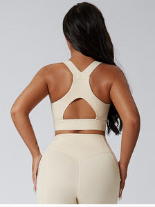 Reggiseno da Yoga a secco rapido e ad alto impatto da donna di vendita antiurto XS taglie morbide a tracolla larga allenamento <span class=keywords><strong>sport</strong></span> reggiseno Fitness - Product Image 6