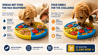 Jouet distributeur de nourriture pour animaux de compagnie en forme de pizza, gamelle interactive pour chiens et chats à alimentation lente, jeu interactif pour dissimuler les friandises, couleur et fonction personnalisables, matériau sûr et de qualité supérieure