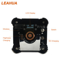 Projecteurs extérieurs IP65 à batterie 6x10W RGBWAUV LED sans fil avec télécommande DMX/WiFi pour scène, mariages et événements