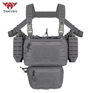 Yakeda sabuk patroli bantalan beban Modular berburu luar ruangan kustom dengan Harness dan kantong rompi Rig dada latihan - Product Image 5