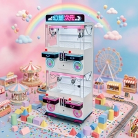 Mini machine de jeu à griffes en acier inoxydable pour 4 personnes, idéale pour les centres commerciaux intérieurs