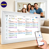Calendario Inteligente de Pared de 15.6 Pulgadas con Pantalla Táctil WiFi, Recordatorio Familiar, Organizador de Tareas