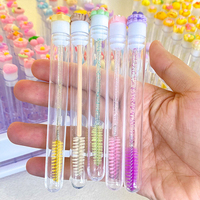 <strong>Best</strong> <strong>Selling</strong> Disposable Eyelash Extension <strong>Brush</strong> with Nylon Bristles Reusable Handle Eco-Friendly <strong>Lash</strong> <strong>Brush</strong> Tube