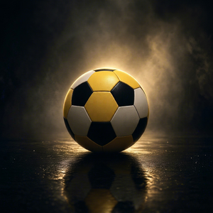 Ballon de football Soccer Max SB-001 de qualité supérieure, jaune, noir, blanc, durable, léger, professionnel, pour l'entraînement et les sports de plein air - Product Image 1