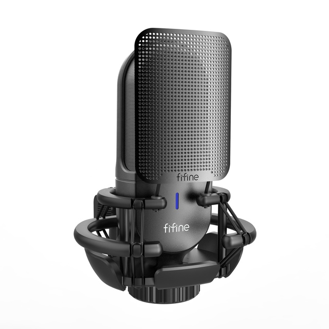 Fifine NEW Model K720 Usb Condenser Microphone Mic Desktop Studio Recording Professional Gaming Microphone