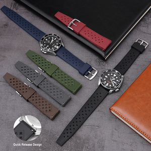 Correa de reloj de liberación rápida transpirable de alta calidad de 20mm y 22mm para <span class=keywords><strong>Casio</strong></span> para Seiko Green Water Ghost - Product Image 1